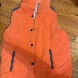 Women's‎ Etwo Orange Hooded Vest